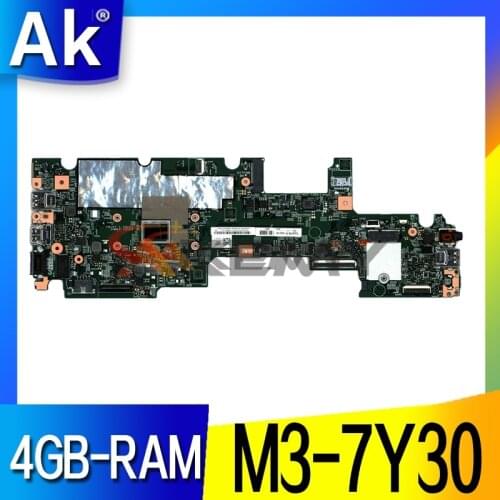 For Lenovo Thinkpad Yoga 11E 5th Gen Laptop motherboard 17873-1 448.0DA21.0011 With M3-7Y30 4GB-RAM FRU 02DC041 02DC053 02DC065