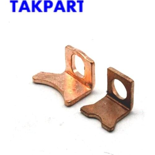 TAKPART 2pcs Starter Solenoid Repair Rebuild Kit Set Contact Plunger Denso for Toyota Subaru