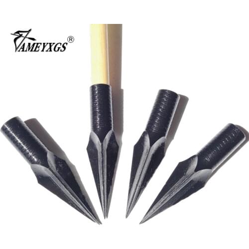 3/6/12pcs Hunting Arrowheads Alloy Steel Traditional Broadheads Archery Arrow Head Tips Point for 8mm Wood and Bamboo Arrows