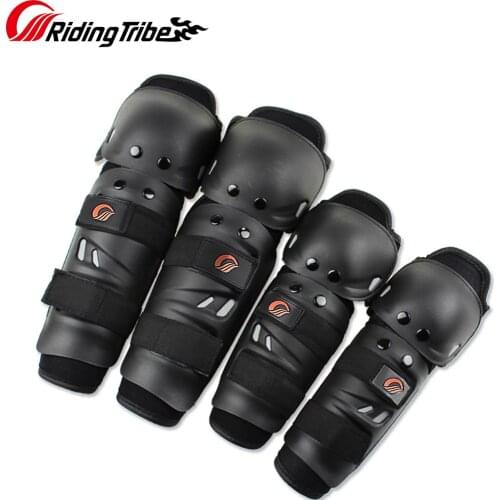 Riding Tribe Motorcycle Riding Knee Pads Motocross Racing Protective Gears Hands Leg Guards Elbow Four Pieces Set Protection