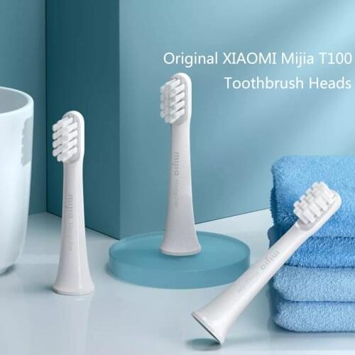 Original Xiaomi T100 Toothbrush Replacement Teeth Brush Heads Mijia T100 Electric Oral Deep Cleaning sonicare Toothbrush Heads