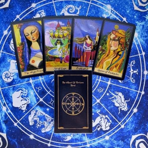 New The Wheel Of Fortune Tarot Cards Divination Deck Entertainment Parties Board Game Support drop shipping 78 Pcs/Box
