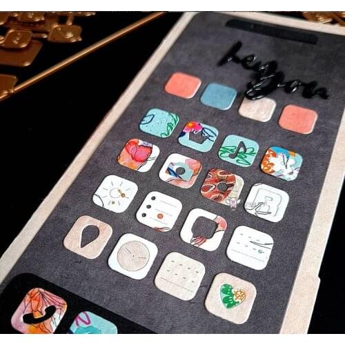 New Closed smartphone album metal Cutting Dies Stencils DIY Scrapbooking Paper/photo Cards Embossing Dies