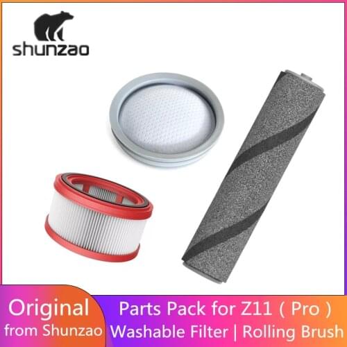 Original Shunzao Cleaner Parts Filter Brush Roller for Handheld Vacuum Cleaner Z11&Z11 Pro HEPA Washable Filter Sponge Filter