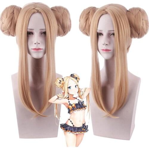 FGO Abigail Williams Wig Long Blended Linen Hair Wig Anime Game Fate/Grand Order Apocrypha Cosplay Hair Synthetic Cosplay Wig
