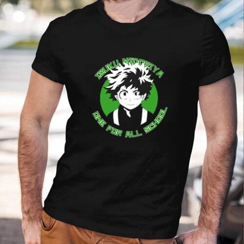 Smash! Deku My Hero Academia Funny Cartoon T Shirt Men Boku No Hero Academia Anime Tops 100% Cotton O-neck Clothes Male