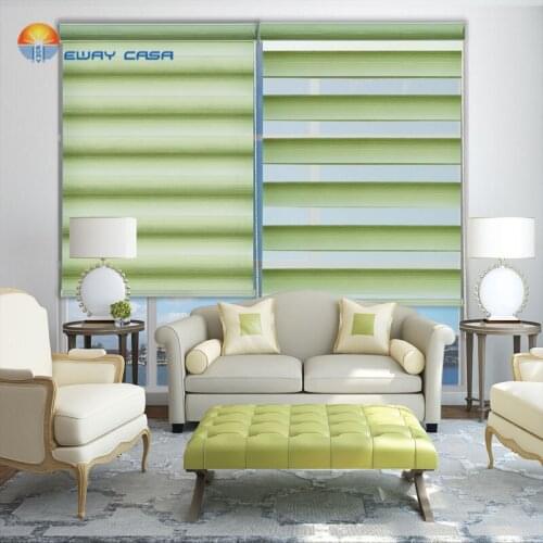 EWAY CASA Zebra Blinds Gradient Colored Zebra Shades Sunscreen Roller Shades Window Blinds Day Night Roller Blinds No.ZB_M3