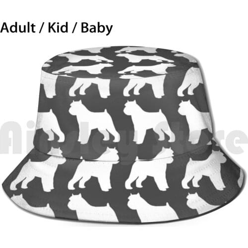 Brussels Griffon Silhouette ( S ) Sun Hat 2765 Bucket Hat Brussels Griffon Griffon Griffons Griffon