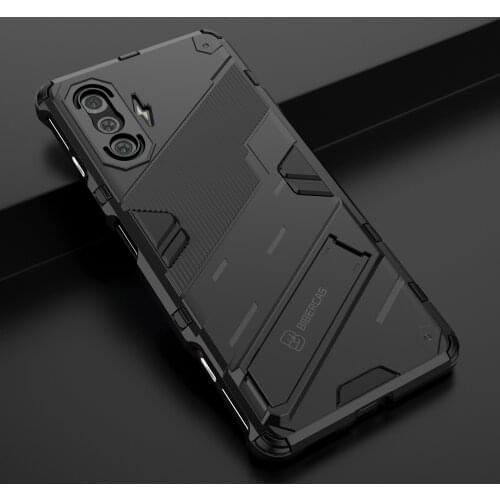 PC Silicone 2 In 1 Stand Case for Xiaomi POCO F3 GT F 3 5G PocoF3 Anti-Knock Back Cover Funda Capa
