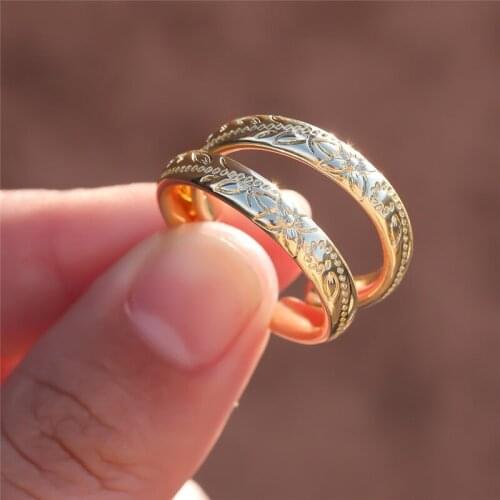 Vintage Fashion Gold/Silver Color Flower Stud Earrings For Women Wedding Jewelry Simple Stylish Female Dainty Carving Earrings