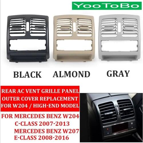 High-end Car Rear AC Air Conditioner Vent Grille Panel Cover Replace For Mercedes BENZ W204 W207 C/E-Class C180 C200 C300 07-13