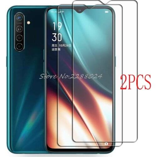 2PCS FOR Realme X2 XT RMX1921 RMX1992 RMX1993 RMX1991 Tempered Glass Protective On OPPO K5 6.4 Screen Protector Film Cover