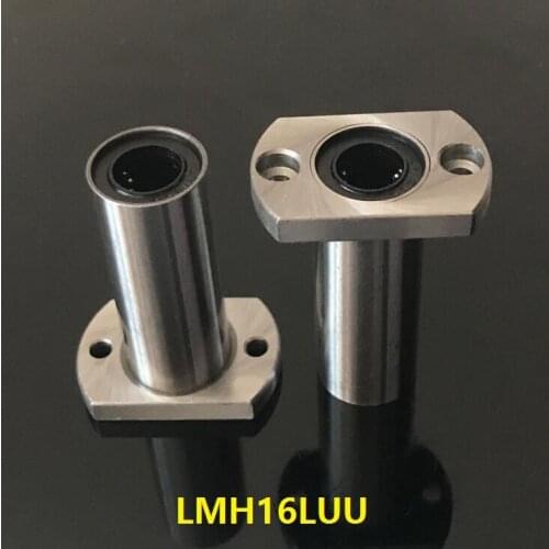 10pcs/lot LMH16LUU 16mm 16*28*70mm long type Oval Flange linear ball bearings CNC parts 16x28x70mm