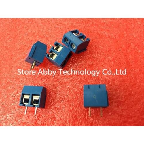 100PCS 2 Pin Screw Terminal Block Connector 5mm Pitch 5.08-301-2P 301-2P