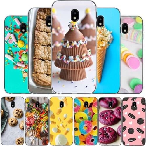 Food Biscuits chocolates meat case For Samsung J3 J4 J5 J6 J7 J8 Plus 2017 2016 2018 J7MAX U.S. Edition version soft Back Cover