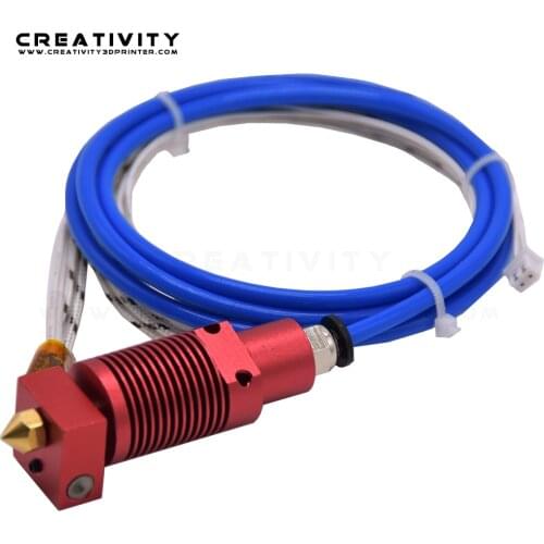Creativity 3D Printer Parts Extruder Hotend Kit Aluminum Heat Block Mk8 Nozzle Heater Thermistor for Ender3/CR10/CR10S Pro