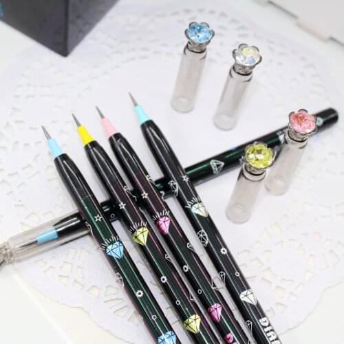 Diamond cap free pencil sharpening multi-headed bullet pencil student automatic egg pen