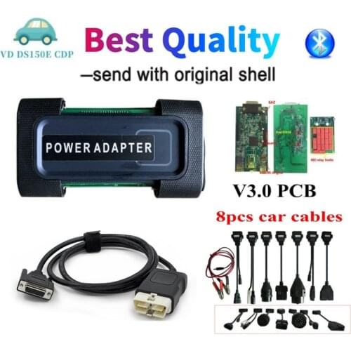 Best Diagnostic VD DS150E CDPV3.0 Relays PCB with bluetooth 2017.R1 vd tcs cdp pro plus for delphis OBD2 Scanner tool with shell
