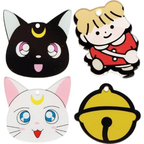 Double Side Sticker Acrylic Pendant Resins Cabochons Flatback 1pcs,DIY Craft Supplies Jewelry Accessories Material,1Yc16880