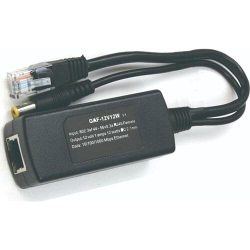 Gigabit Poe Splitters with 12 V 12W output. Power Over Ethernet for Foscam and Microseven IP camera when set up CCTV network