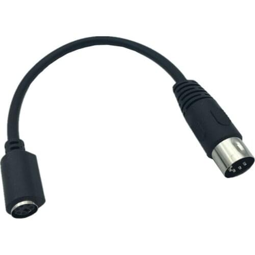 PS2 DIN5 Male to MD6 Female cable 0.15m 15cm