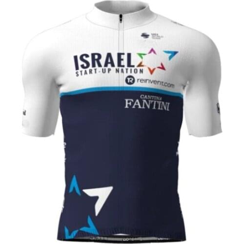 2021 ISRAEL START UP NATION TEAM ONLY SHORT SLEEVE CYCLING JERSEY SUMMER CYCLING WEAR ROPA CICLISMO WITH POWER BAND