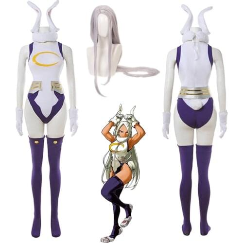Anime Boku No My hero Academic Miruko Cosplay Costume Girl Bunny Bodysuit Rompers Sexy Jumpsuit Halloween Carnival Costume