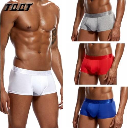 TQQT 4 Pieces/Lot Male Panties Modal Mens Underwear Boxers Breathable Man Boxer Solid Underpants Homewear Brand Shorts 0UPS03