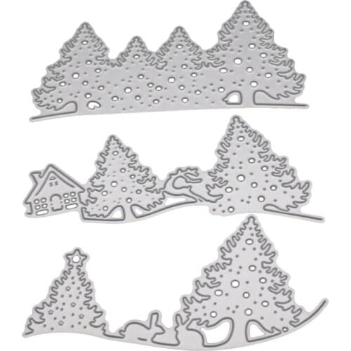 2021 New Forest Metal Cutting Dies Stencil DIY Scrapbooking Album Stamp Paper Card Embossing Craft Decor