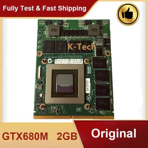 Original GTX680M GTX 680M VGA Video Graphic Card N13E-GTX-A2 2G CN-020HTK 20HTK For Dell Alienware M17X R2 R4 M18X R2 Fully Test