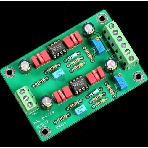 MBL6010D Preamplifier Board NE5534*2 OPA Two Channel Buffer Board DC 15V T1485