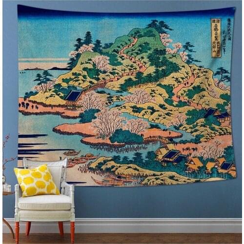 Bird Landscape Painting Tapestry Wall Decoration Painted Living Room Dormitory Decoration
