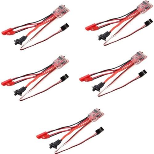 Retail 5Pcs 20A ESC Brushed Speed Controller for RC Car Truck Boat Remote Control Toys