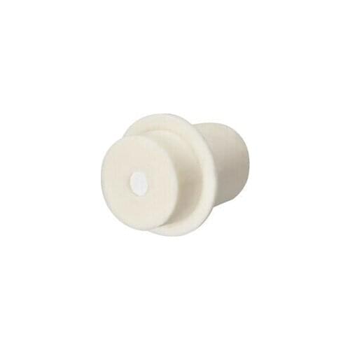 24-28mm Beige Drilled Silicone Stopper Plugs for Flask Test Tube Stopper