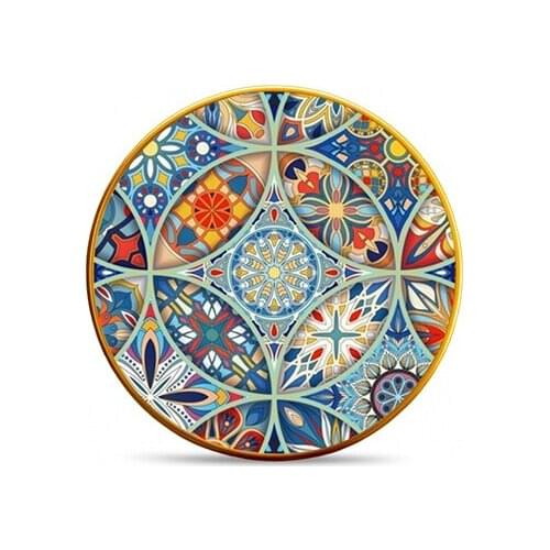 Adel Cake Plate 6 Pieces 21 Cm Mandala