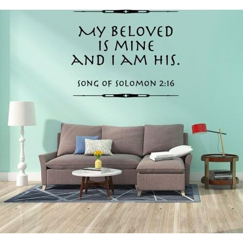 Creative My beloved is mine Waterproof Wall Stickers Wall Art Decor vinyl Stickers Home Decoration Wallpaper