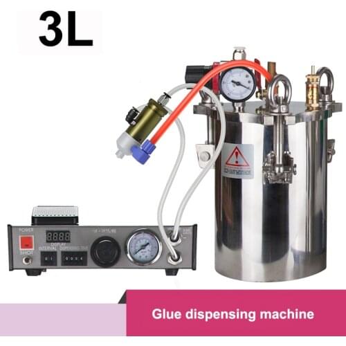 Glue dispensing device, 3L pressure tank+digital dispenser+dispensing vavle