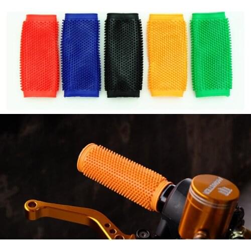 1 Pair Bike Racing Bicycle Motorcycle Handle Bar Foam Sponge Grip Cover Non-slip Soft Handlebar Bike Bar Multi-color Accessories