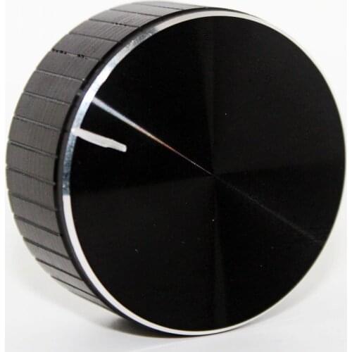 Aluminum + Plastic Knob Potentiometer Knob Cap Speaker Volume Control Knob Audio Knob 48x20mm