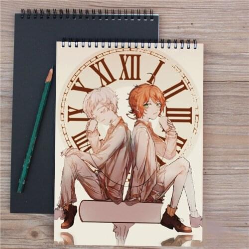Anime The promised neverland A4 160g Sketchbook notebook student stationery 25 Sheets Drawing Paper Sketching