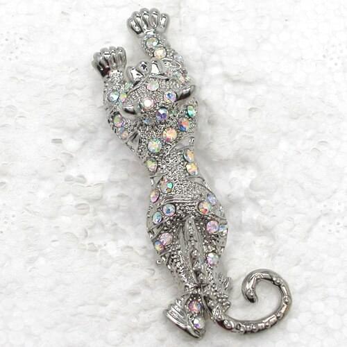 12pcs/lot Wholesale Fashion Brooch Rhinestone Leopard Costume Pin brooches C101514