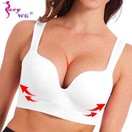 SEXYWG Women Yoga Bras Sports Top Wireles Sleep Brassiere Seamless Push Up Underwear Sport Bra Crop Fitness Gym Shirt Sportswear