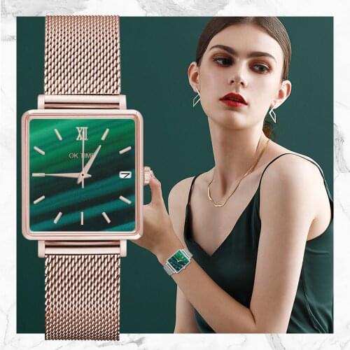 New Fashion Stainless steel Quartz Wrist Women Wathch Female Casual Love Tower Rhinestone Pendant Watches Gifts Zegarek Damski
