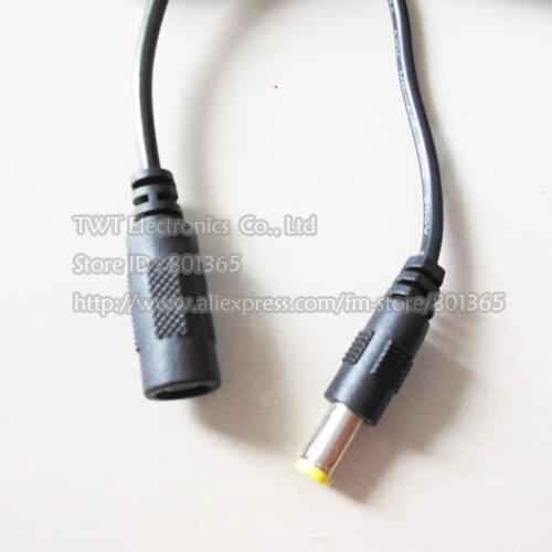 DC male to female cable ,DC 5.5x2.1mm plug power supply cord female to male Extension Cable 1.2M 50Qty,Free shipping