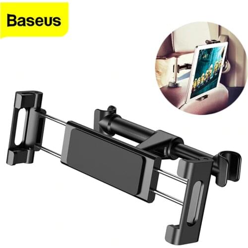 Baseus Car Back Seat Headrest Mount Holder For iPhone X Samsung iPad 360 Degree Bracket Car Backseat Tablet Mobile Phone Holder