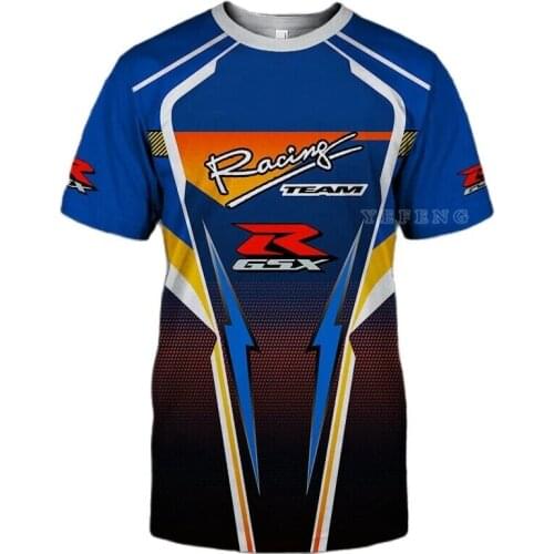 New Hot in Summer Motorcycle Mens Jersey Quick dry Moto GP Racing For SUZUKI Team Shirt Motocross ATV Motobike T-shirt