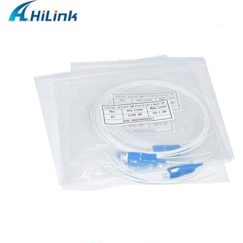 100pcs/lot Pigtail cable simplex singlemode length 2M pigtail LC/APC/UPC optional G.657A 0.9mm diameter