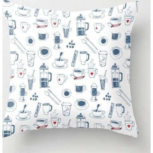 Coffee Addict Muu Cushion Cover Decorative Pillow Cover Case Seat Car Home Decor Throw Pillowcase Decoration