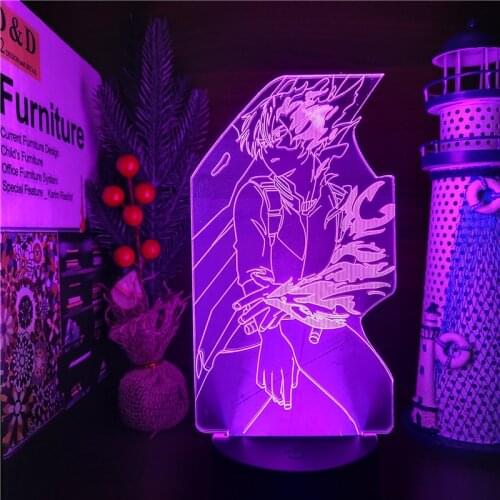 MY HERO ACADEMIA Bakugo LED 3D ANIME LAMP Nightlights Boku no Hero Academia Visual Night Light Table Lamp For Home Decor
