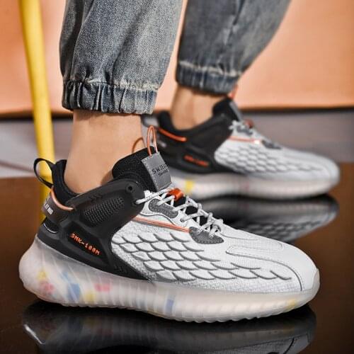 Men Original 2021 Trend Casual Sport Shoes Popcorn Damping Youth Street Sneakers for Male High Quality Running Training Shoes